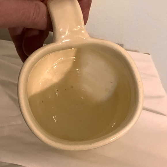 Vintage 80’s lace with hat mug signed clay pottery - Picture 7 of 8